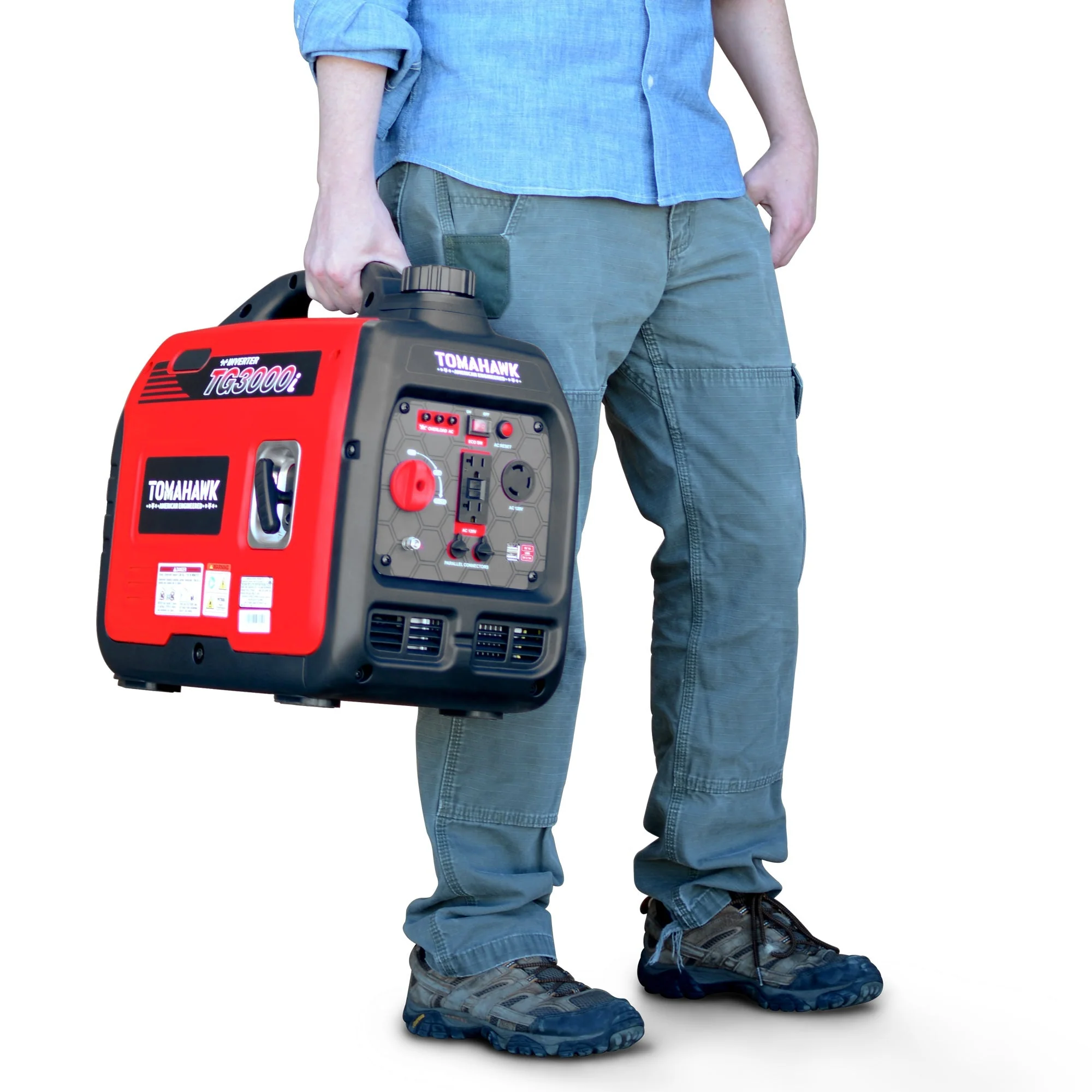 Tomahawk Power 3000 Watt Inverter Generator Super Quiet Portable Gas Power Professional Use - Image 14