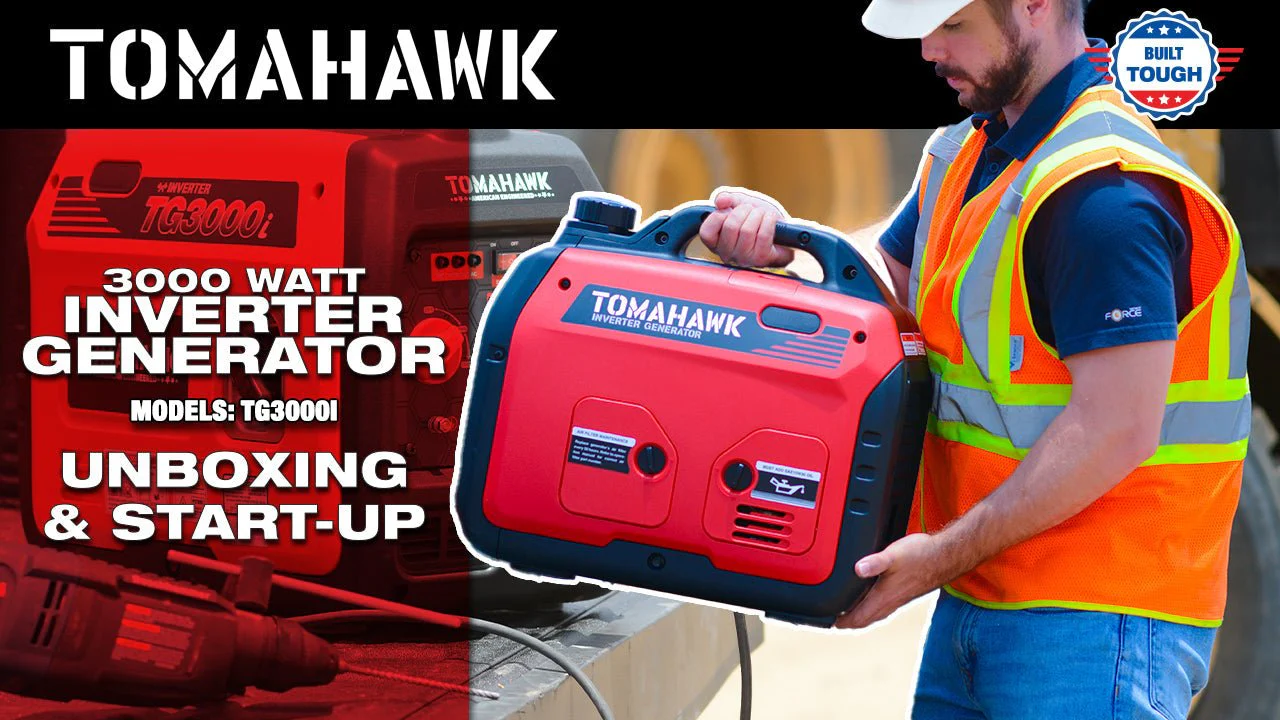 Tomahawk Power 3000 Watt Inverter Generator Super Quiet Portable Gas Power Professional Use - Image 3
