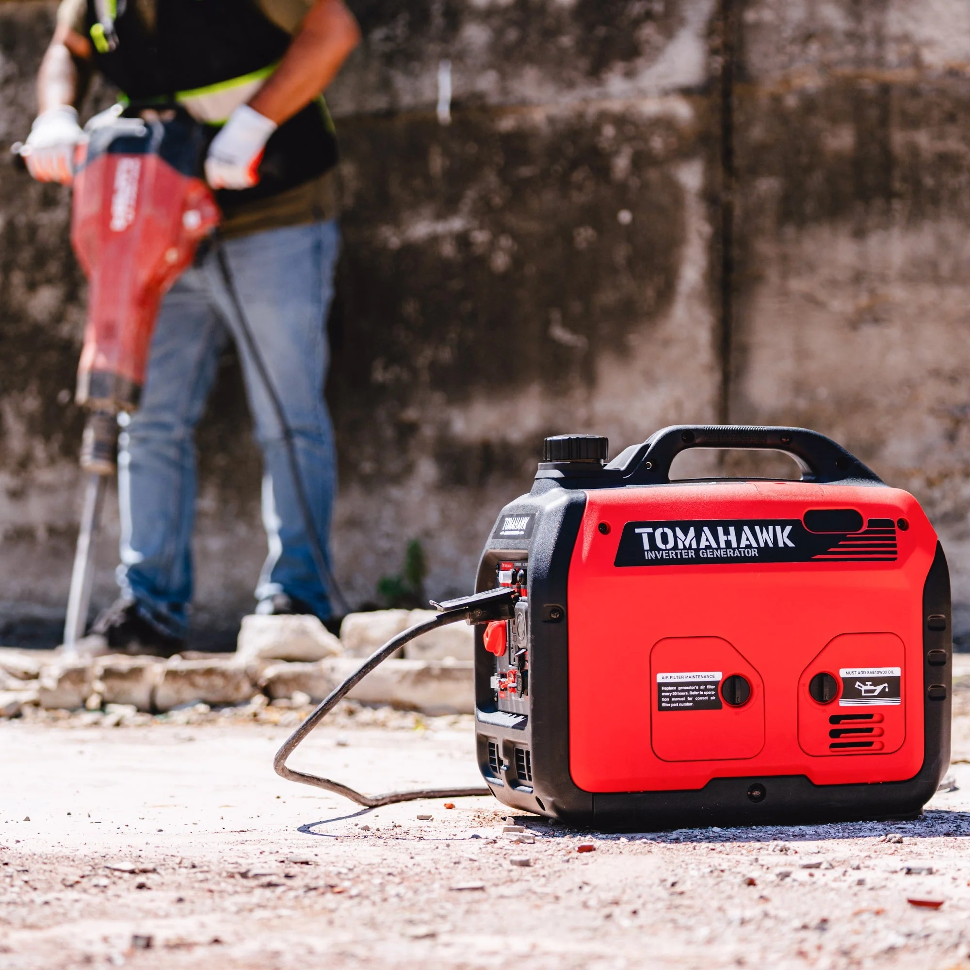 Tomahawk Power 3000 Watt Inverter Generator Super Quiet Portable Gas Power Professional Use - Image 4