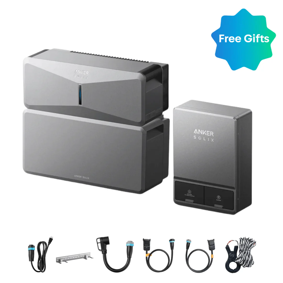 Anker SOLIX E10 Manual Backup Kit | 6 kWh - 12 kWh LiFePO4 Battery | 10-30 kW Turbo Output | Smart Grid & Storm-Guard