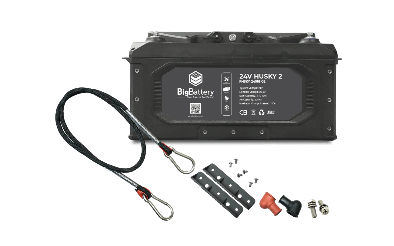BigBattery HUSKY 2 24V 200Ah 5.12kWh LiFePO4 Battery - Image 5