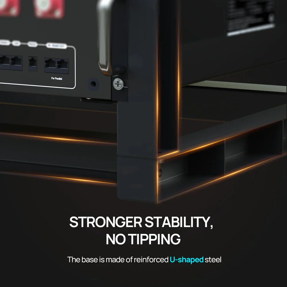 ECO-WORTHY 6-Layer 19 Inch Rack for 3U Server Rack Battery - Image 7