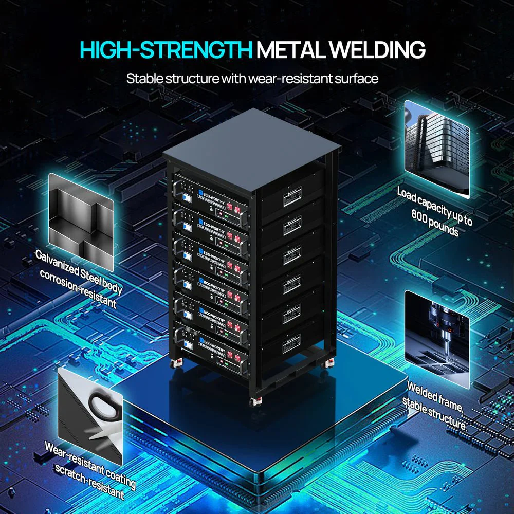 ECO-WORTHY 6-Layer 19 Inch Rack for 3U Server Rack Battery - Image 9