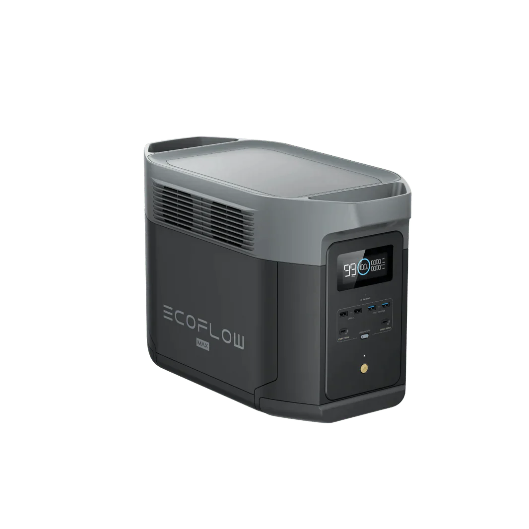 EcoFlow Delta 2 Max 2048Wh 2400W LiFePO4 Solar Generator + 100W Portable Monocrystalline Solar Panels Kit - Image 7
