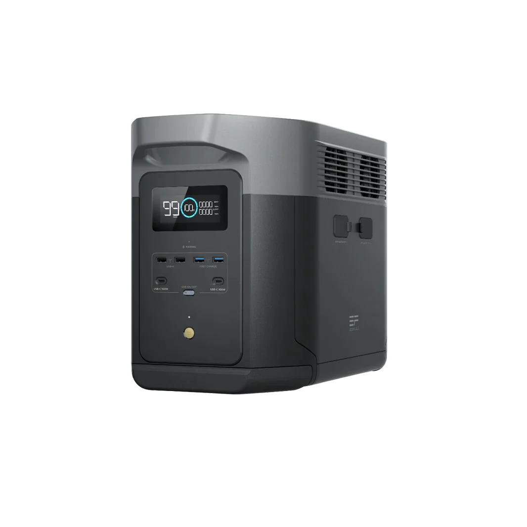 EcoFlow Delta 2 Max 2048Wh 2400W LiFePO4 Solar Generator + 200W Rigid Monocrystalline Solar Panels Kit - Image 5