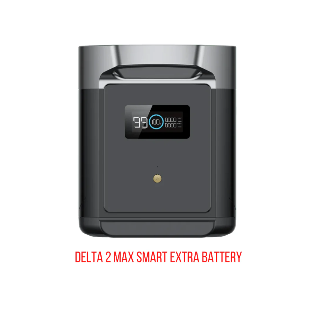 EcoFlow Delta 2 Max With Extra Battery 4096Wh 2400W LiFePO4 Solar Generator + 200W Rigid Monocrystalline Solar Panels Kit - Image 8