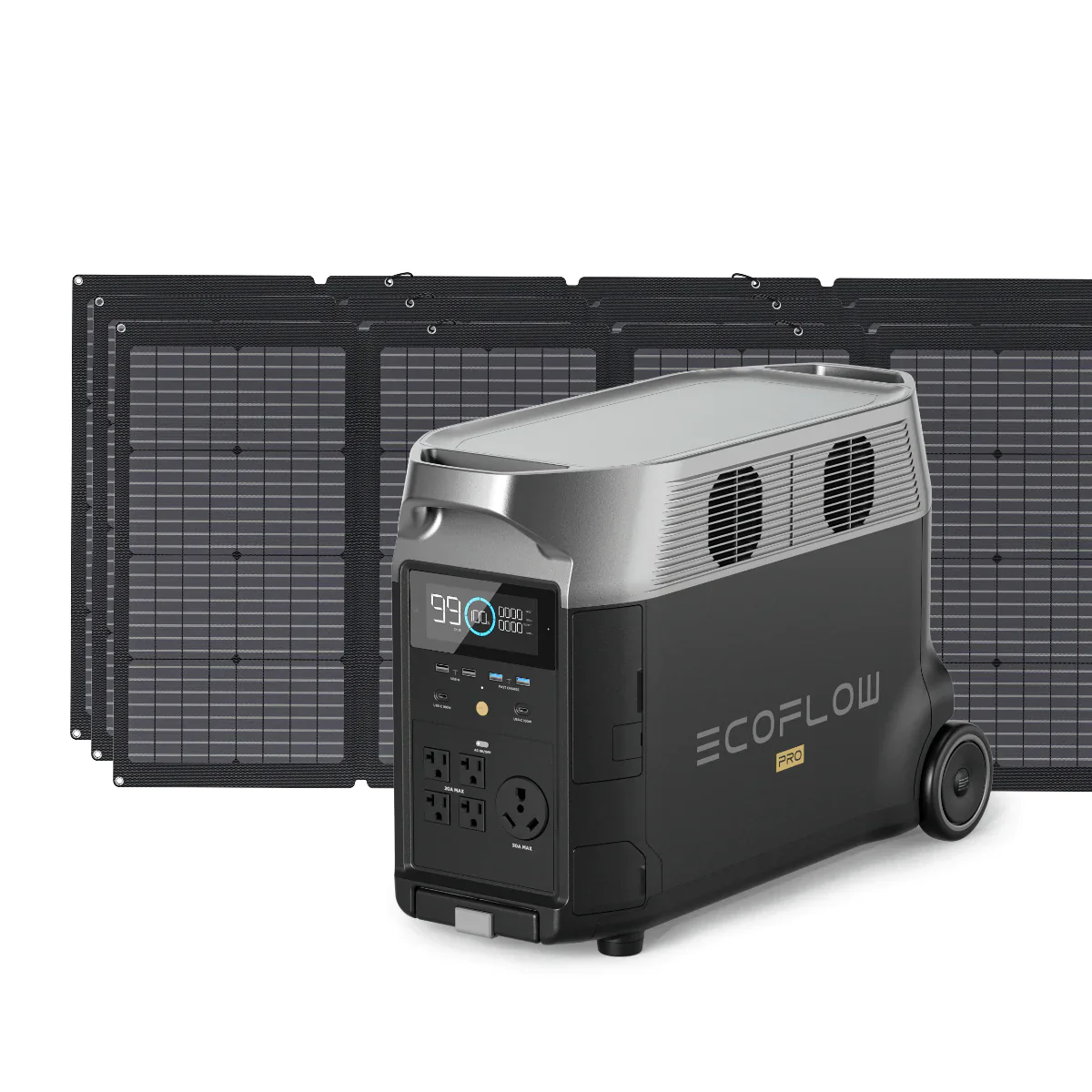EcoFlow DELTA Pro Solar Generator + 220W Portable Solar Panels - Image 8