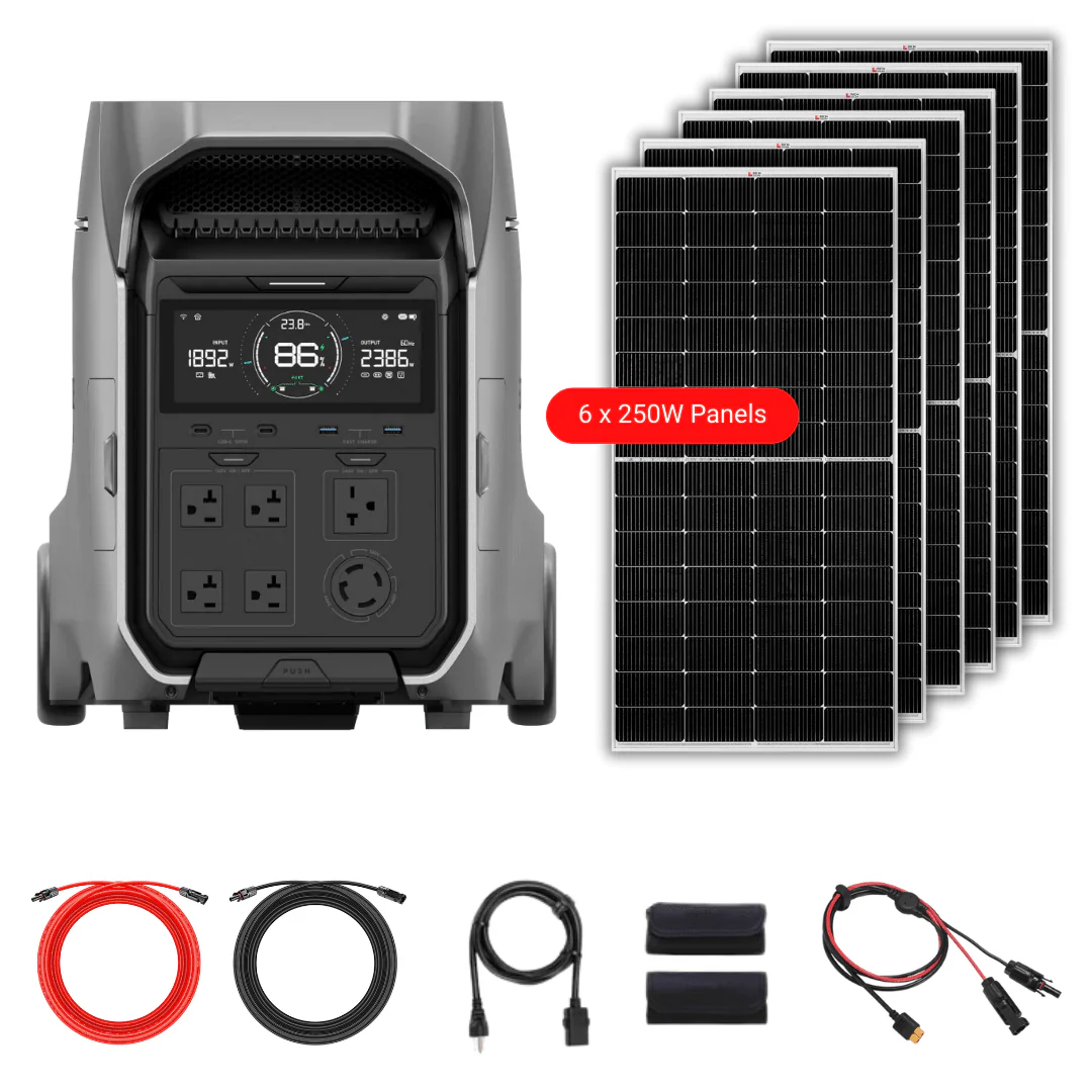 EcoFlow DELTA PRO 3 4096Wh 4000W Solar Generator + Choose Custom Solar Panel Bundle Option - Image 5
