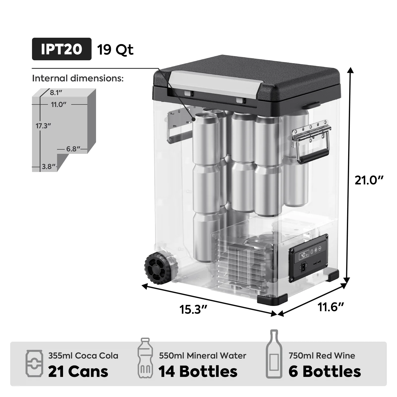 ICECO IPT20 18.3 LT Pickup Truck 12 Volt Freezer - Image 5