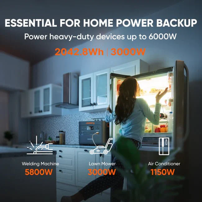 Jackery Explorer 2000 Plus Solar Generator + 2 x SolarSaga 200W Portable Solar Panel - Image 3