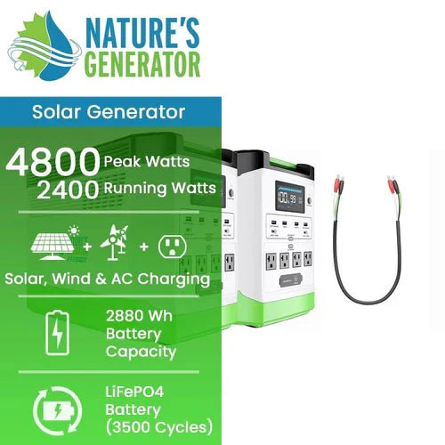 Natures Generator Lithium 1800 Combo - Image 2