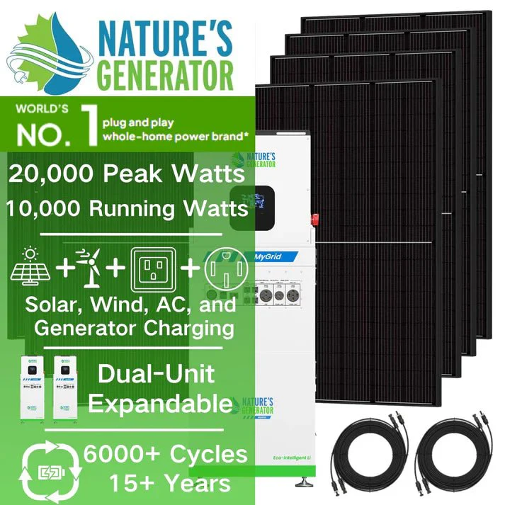 Natures Generator MyGrid 10K Solar Generator + 8 x Rigid 410W Solar Panel - Image 2
