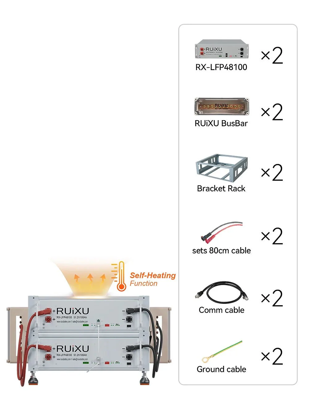 PRO Solar Kit - 48V Self-Heating Battery Bank (10.24kWh-20.48kWh) + 10kW 120V/240V Hybrid Inverter + 410W Solar Panels - Image 11