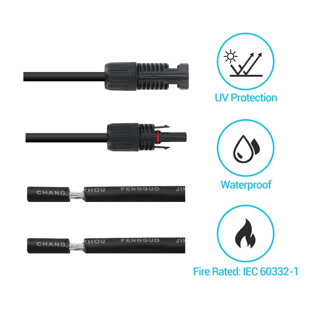 Renogy 10 AWG Solar Panel to Charge Controller Adaptor Kit - Image 2