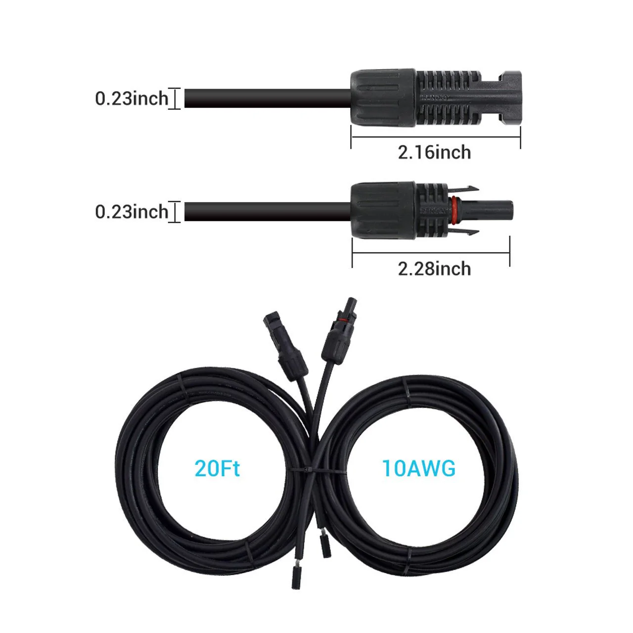 Renogy 10 AWG Solar Panel to Charge Controller Adaptor Kit - Image 8