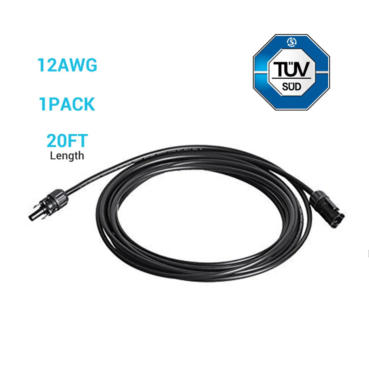 Renogy 12AWG Solar Panel Extension Cable with Male to Female Solar Connectors (Single) - Image 10