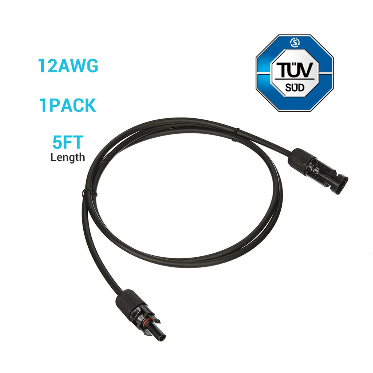 Renogy 12AWG Solar Panel Extension Cable with Male to Female Solar Connectors (Single) - Image 11