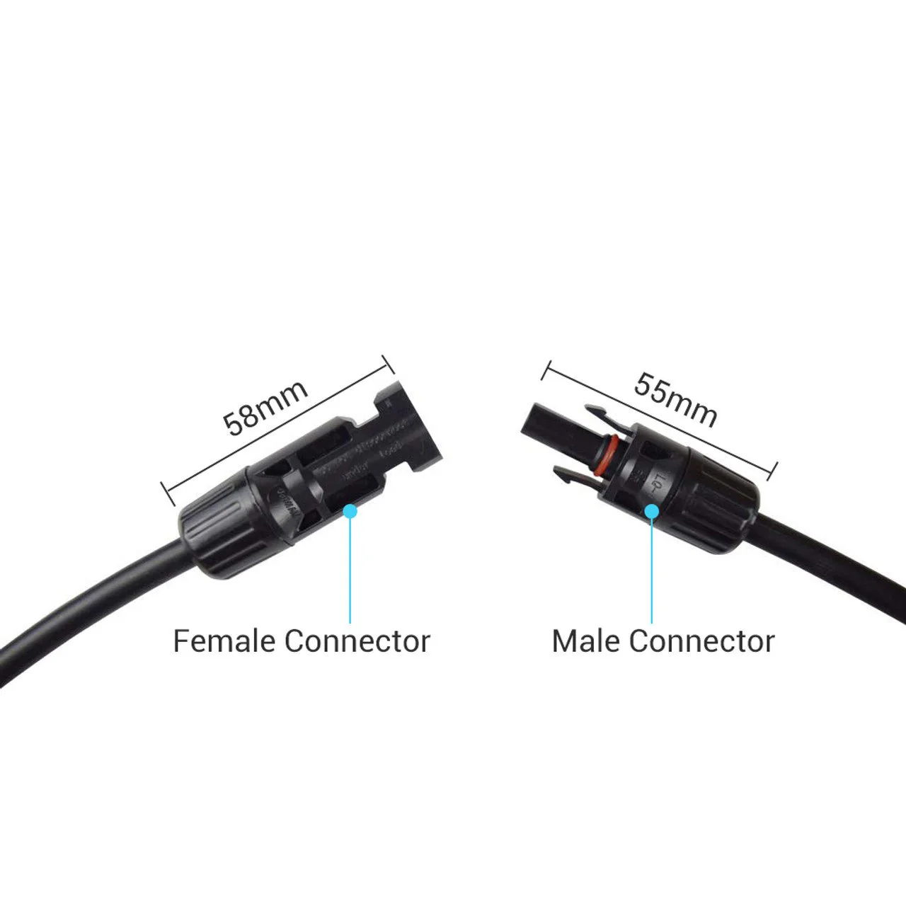 Renogy 12AWG Solar Panel Extension Cable with Male to Female Solar Connectors (Single) - Image 3