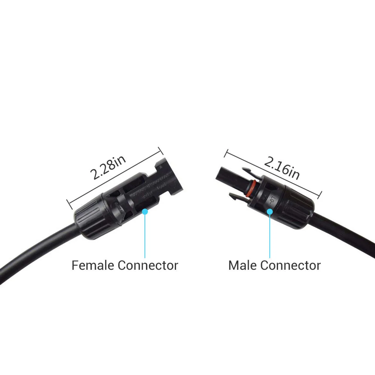 Renogy 12AWG Solar Panel Extension Cable with Male to Female Solar Connectors (Single) - Image 4