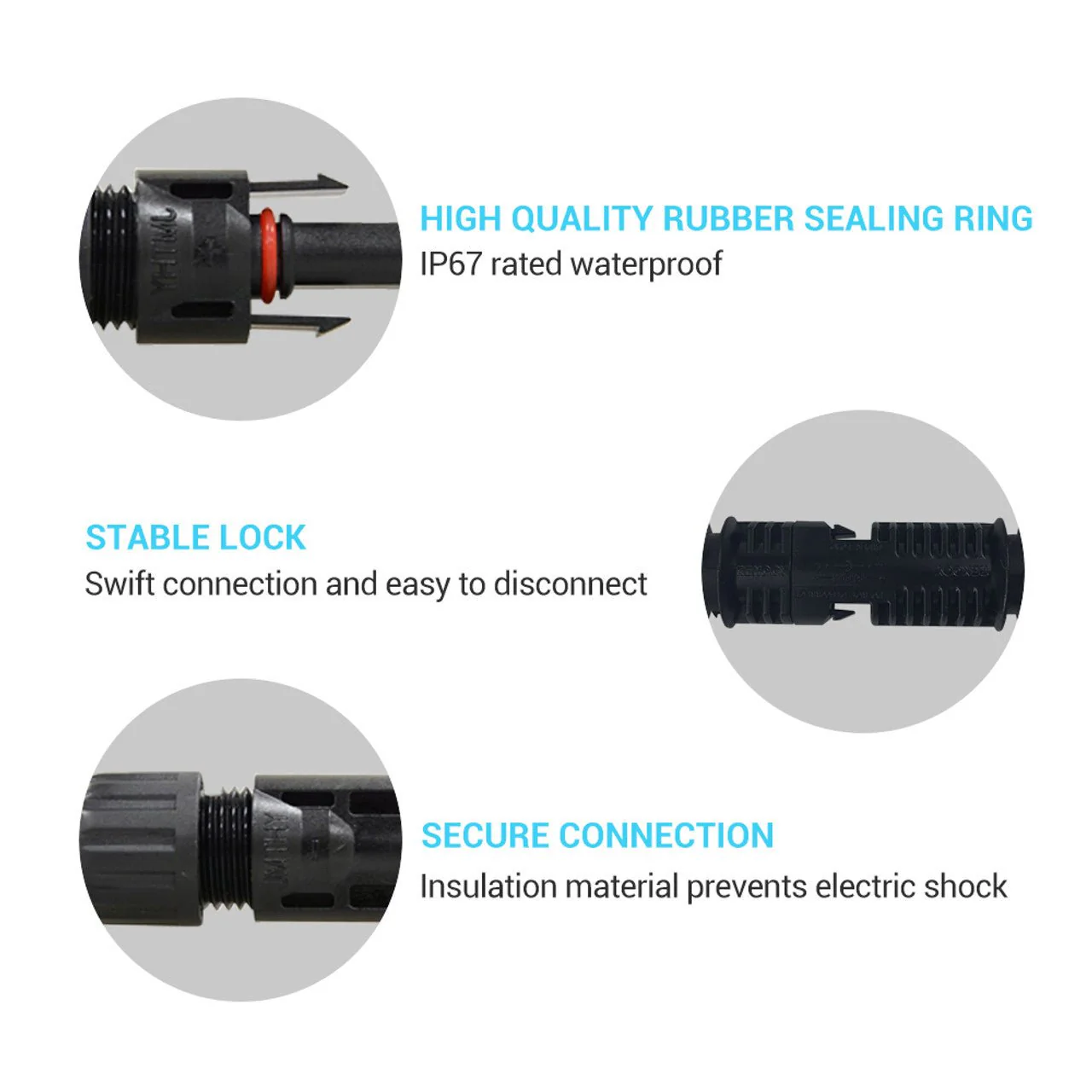 Renogy 12AWG Solar Panel Extension Cable with Male to Female Solar Connectors (Single) - Image 5