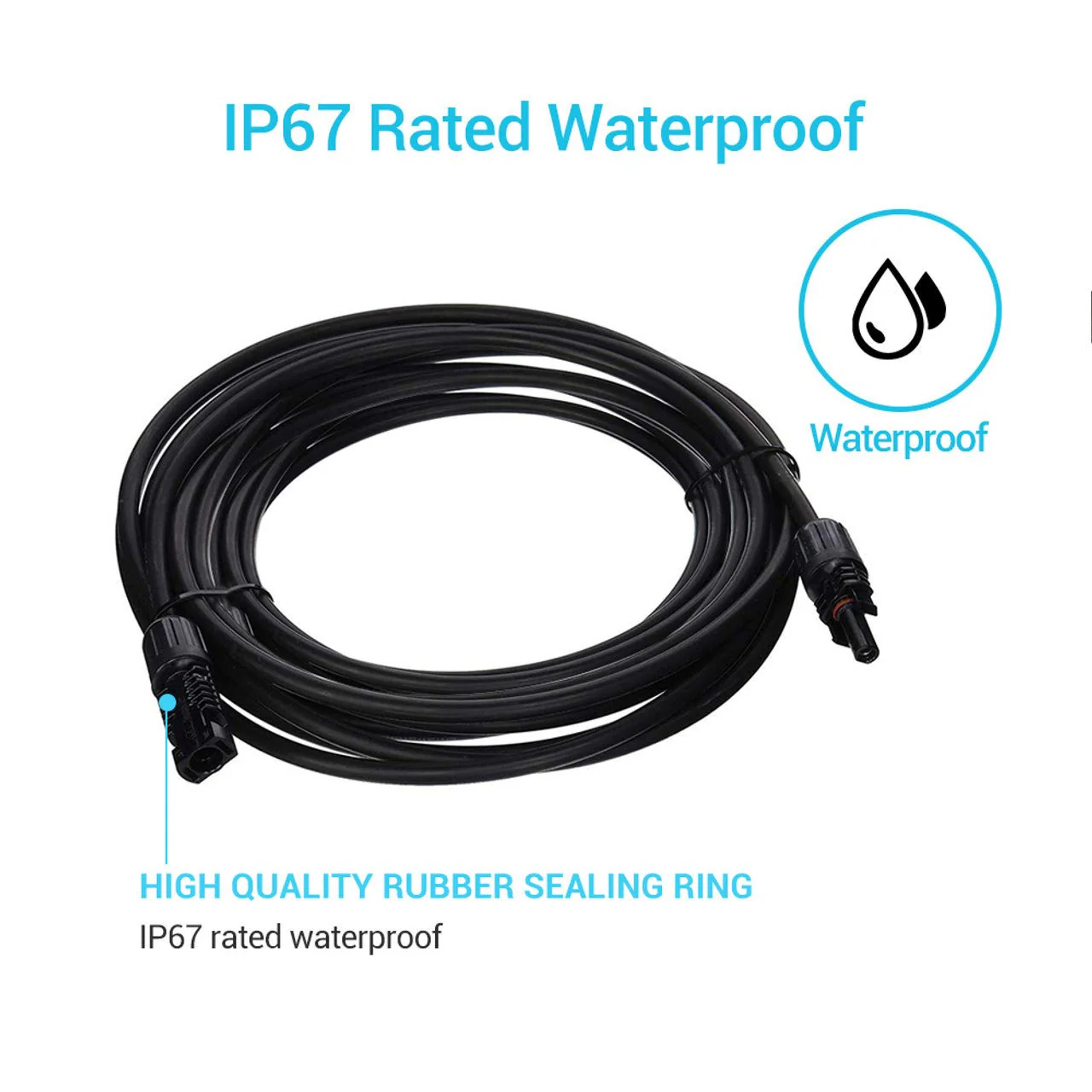Renogy 12AWG Solar Panel Extension Cable with Male to Female Solar Connectors (Single) - Image 6