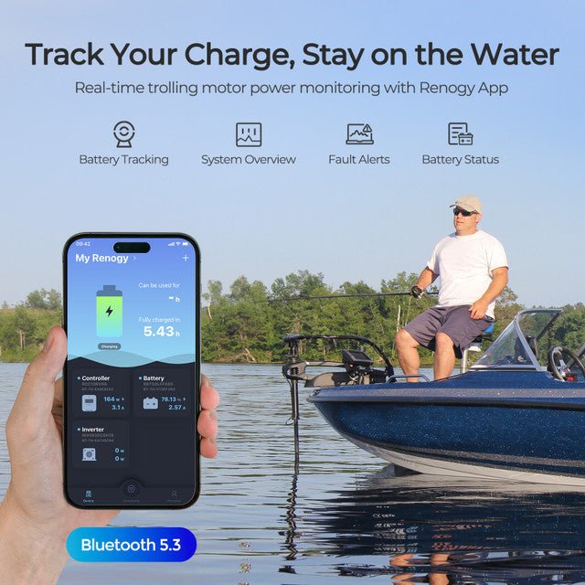 Renogy 12V 100Ah Trolling Motor Lithium Iron Phosphate Battery with Bluetooth - Image 7