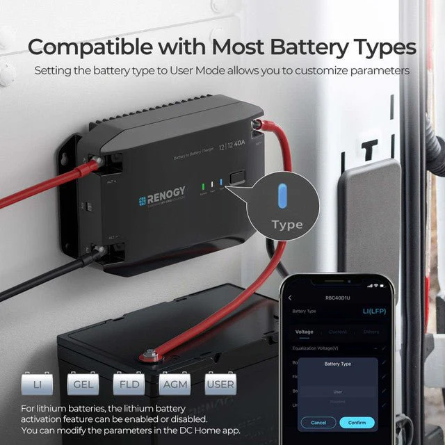 Renogy 12V 40A DC to DC Battery Charger - Image 5