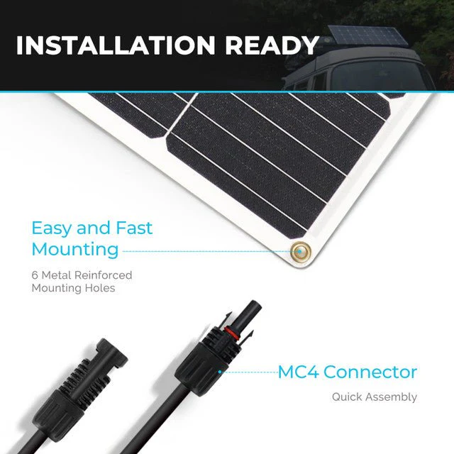 Renogy 175 Watt 12 Volt Flexible Monocrystalline Solar Panel - Image 7