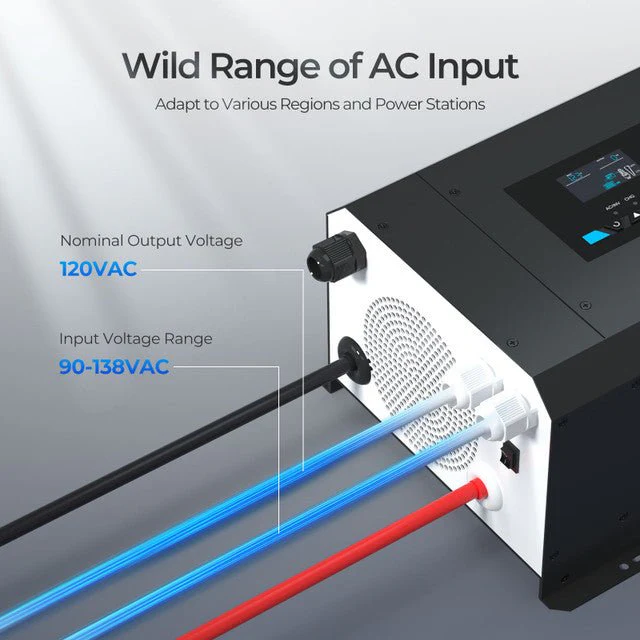 Renogy 2000W 12V Pure Sine Wave Inverter Charger w/ LCD Display - Image 7