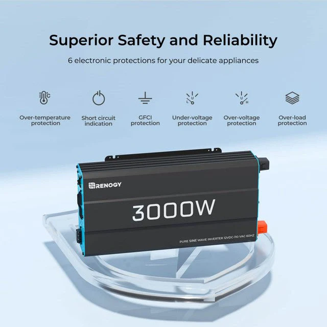 Renogy 3000W 12V Pure Sine Wave Inverter - Image 9