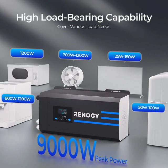 Renogy 3000W 12V Pure Sine Wave Inverter Charger w/ LCD Display - Image 8
