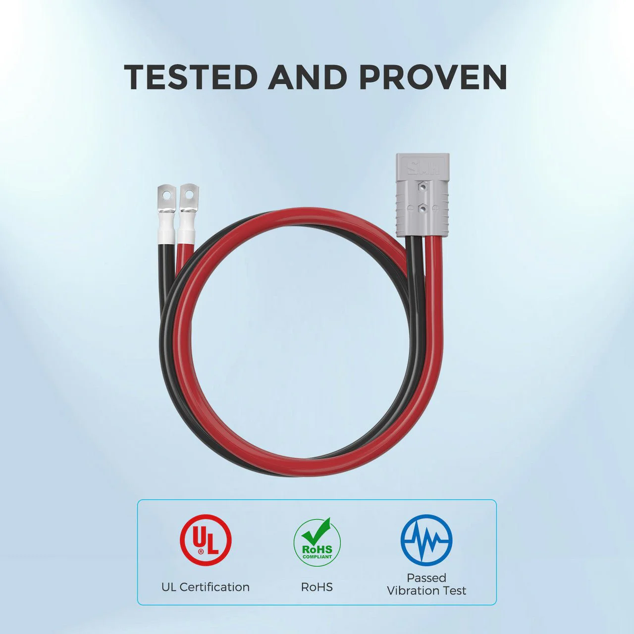 Renogy 5FT 4/0AWG Anderson Adapter Cable (Anderson SB350 - 5/16 in Lugs) - Image 4