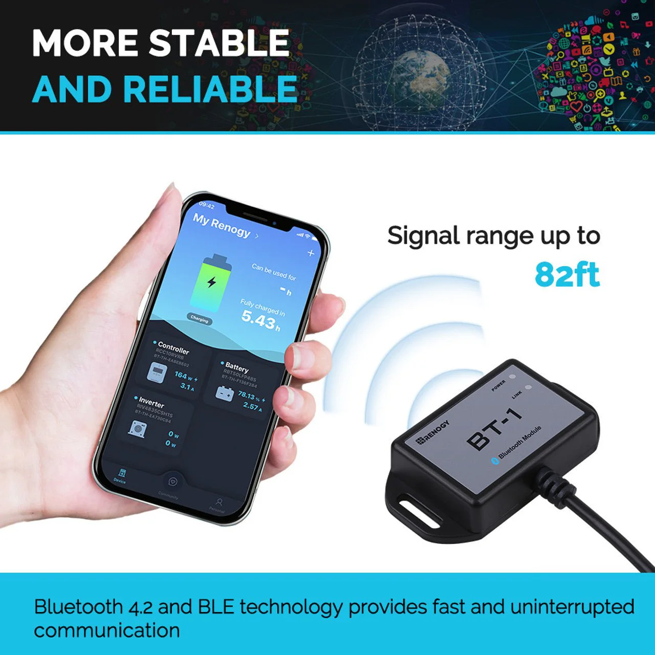 Renogy BT-1 Bluetooth Module (New Version) - Image 5
