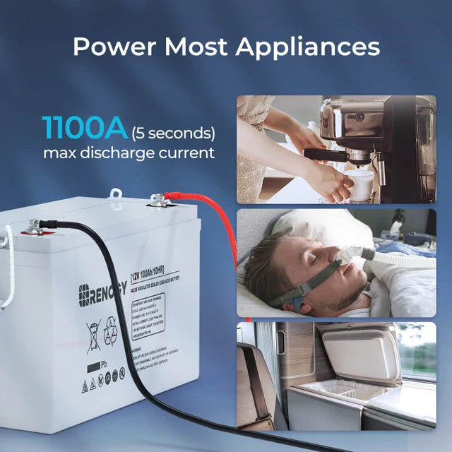 Renogy 12 Volt 100Ah Deep Cycle AGM Battery - Image 3