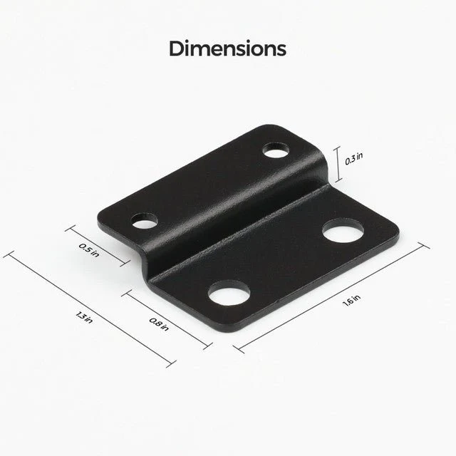 Renogy Mounting Brackets for 12V 100Ah Pro LiFePO4 Batteries (Set of 4) - Image 3