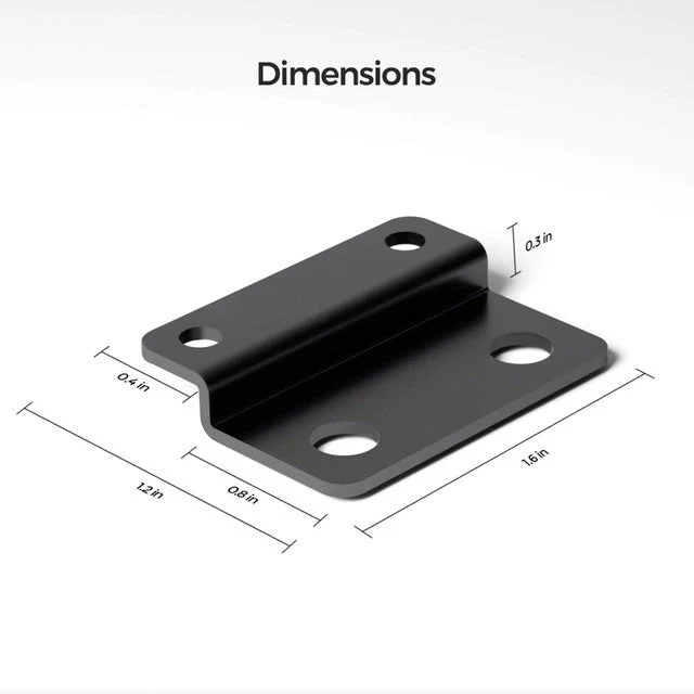 Renogy Mounting Brackets for 12V 200Ah Pro LiFePO4 Batteries (Set of 4) - Image 4