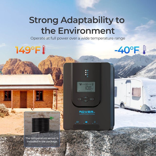 Renogy Rover Li 30 Amp MPPT Solar Charge Controller with Bluetooth Module - Image 5