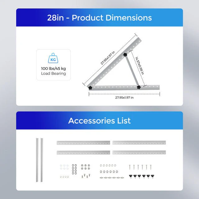 Renogy RV Tilt Mount Brackets - Image 7