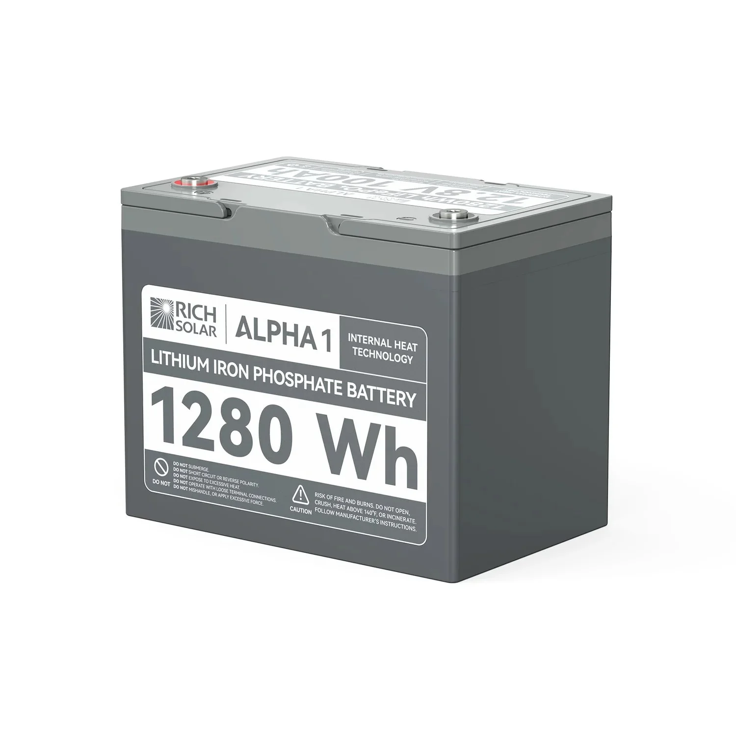 Rich Solar 12V 100Ah LiFePO4 Lithium Iron Phosphate Battery w/ Internal Heating and Bluetooth Function - Image 7