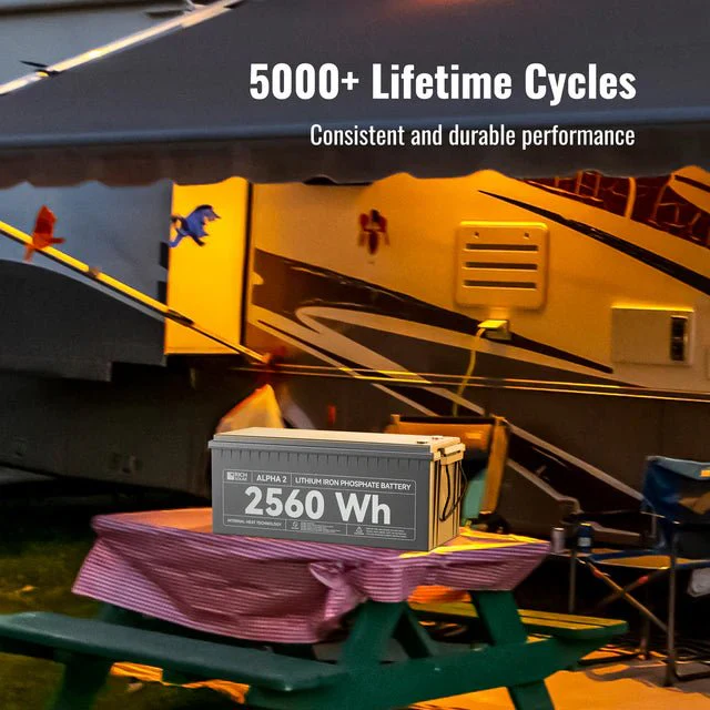 Rich Solar Alpha 2 12V 200Ah LiFePO4 Lithium Iron Phosphate Battery w/ Internal Heating and Bluetooth Function - Image 11