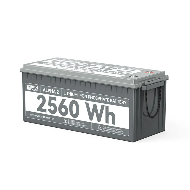 Rich Solar Alpha 2 12V 200Ah LiFePO4 Lithium Iron Phosphate Battery w/ Internal Heating and Bluetooth Function - Image 6