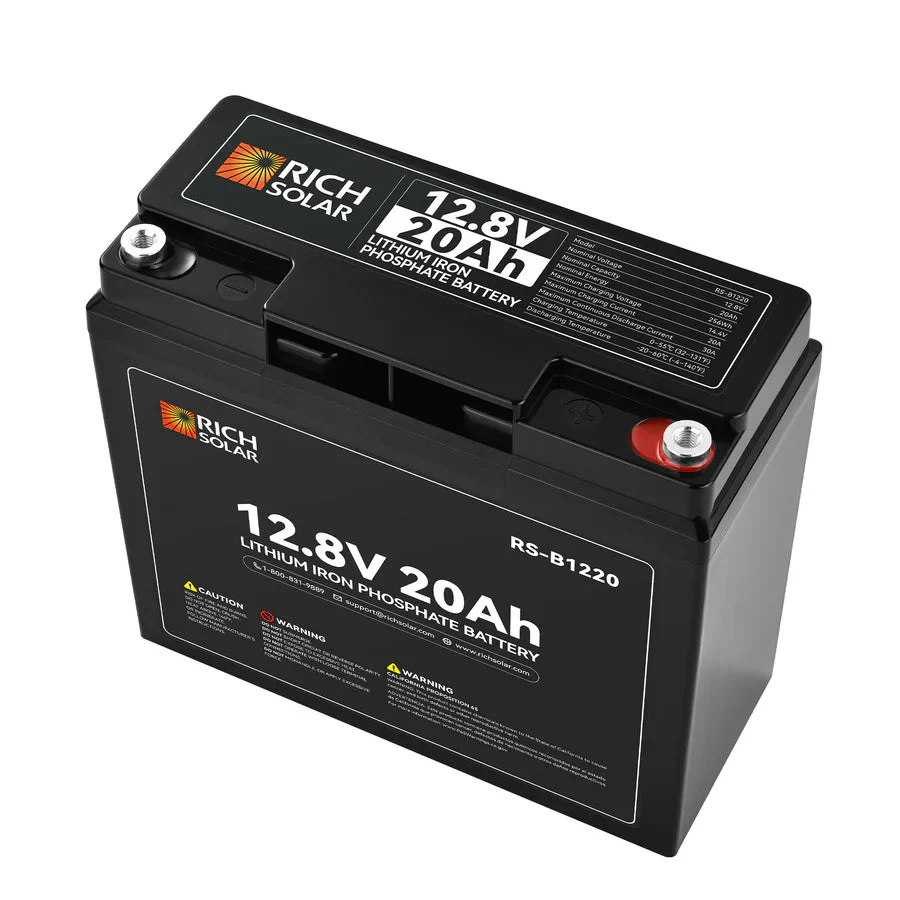 Rich Solar 12V 20Ah LiFePO4 Battery - Image 4
