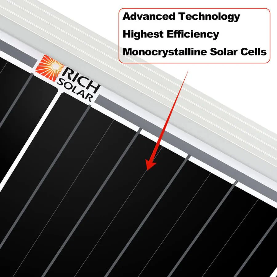 Rich Solar MEGA 200 Watt 12 Volt Monocrystalline Solar Panel - Image 10