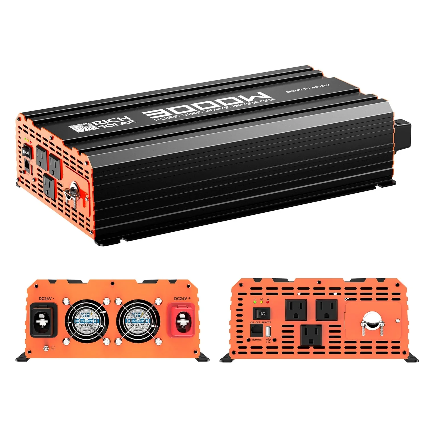 Rich Solar NOVA PURE MAX 3K 3000 Watt 24V Industrial Pure Sine Wave Inverter - Image 3