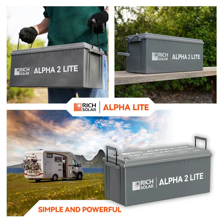 Rich Solar ALPHA 2 LITE 12V 200Ah LiFePO4 Lithium Battery - Image 4