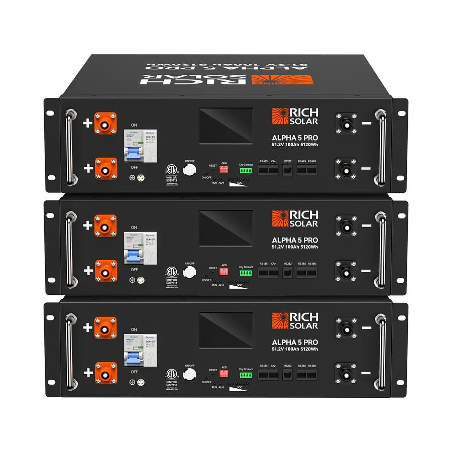 Rich Solar ALPHA 5 PRO 51.2V 100Ah LiFePO4 Lithium Iron Phosphate Batteries - Image 11
