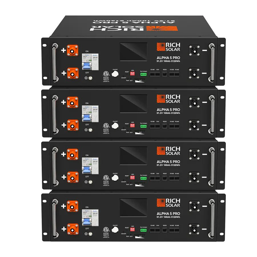 Rich Solar ALPHA 5 PRO 51.2V 100Ah LiFePO4 Lithium Iron Phosphate Batteries - Image 12