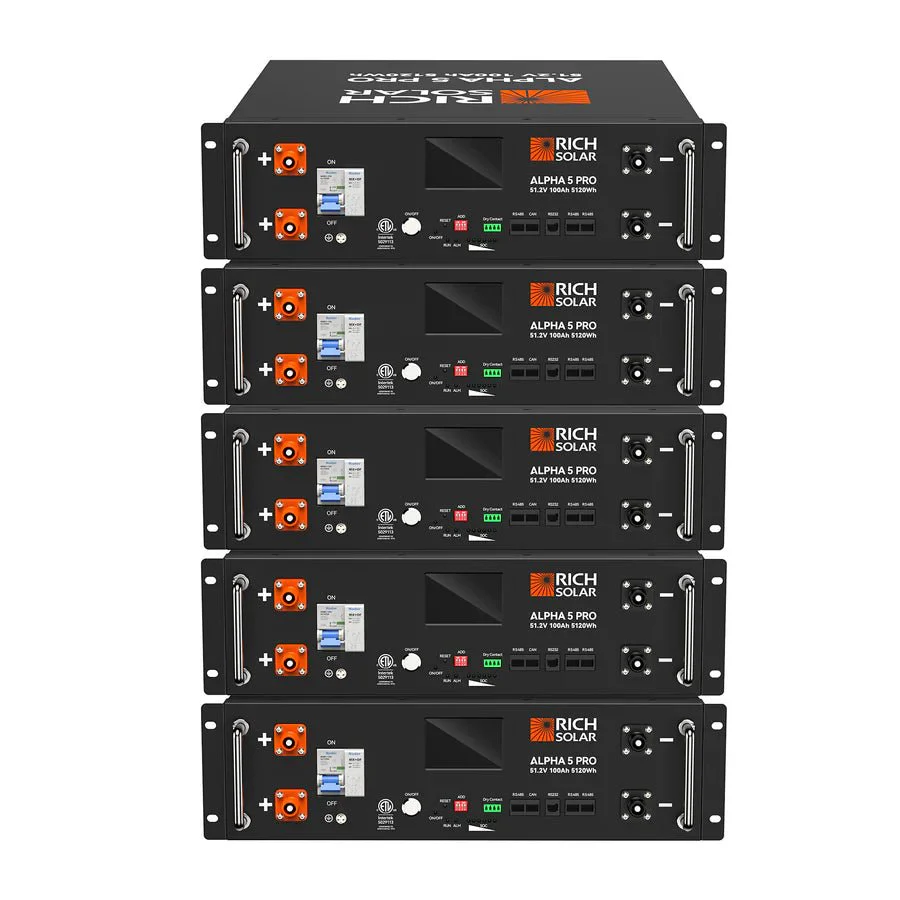 Rich Solar ALPHA 5 PRO 51.2V 100Ah LiFePO4 Lithium Iron Phosphate Batteries - Image 13