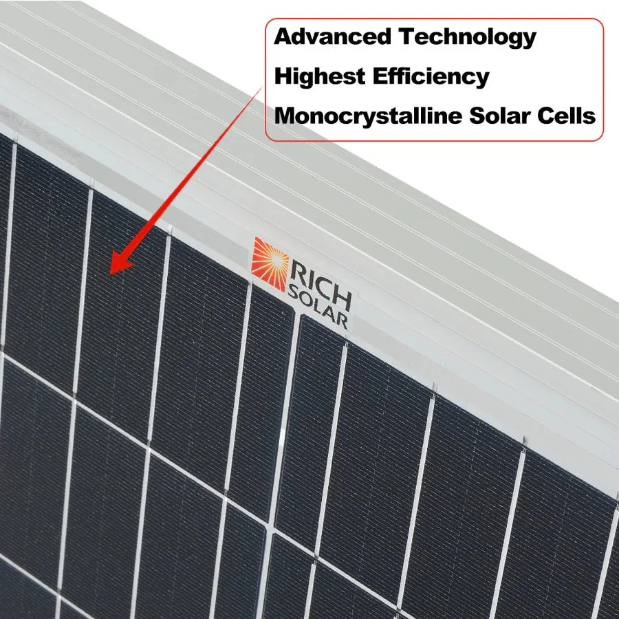Rich Solar MEGA 200 PRO 200 Watt 24 Volt Monocrystalline Solar Panel - Image 10