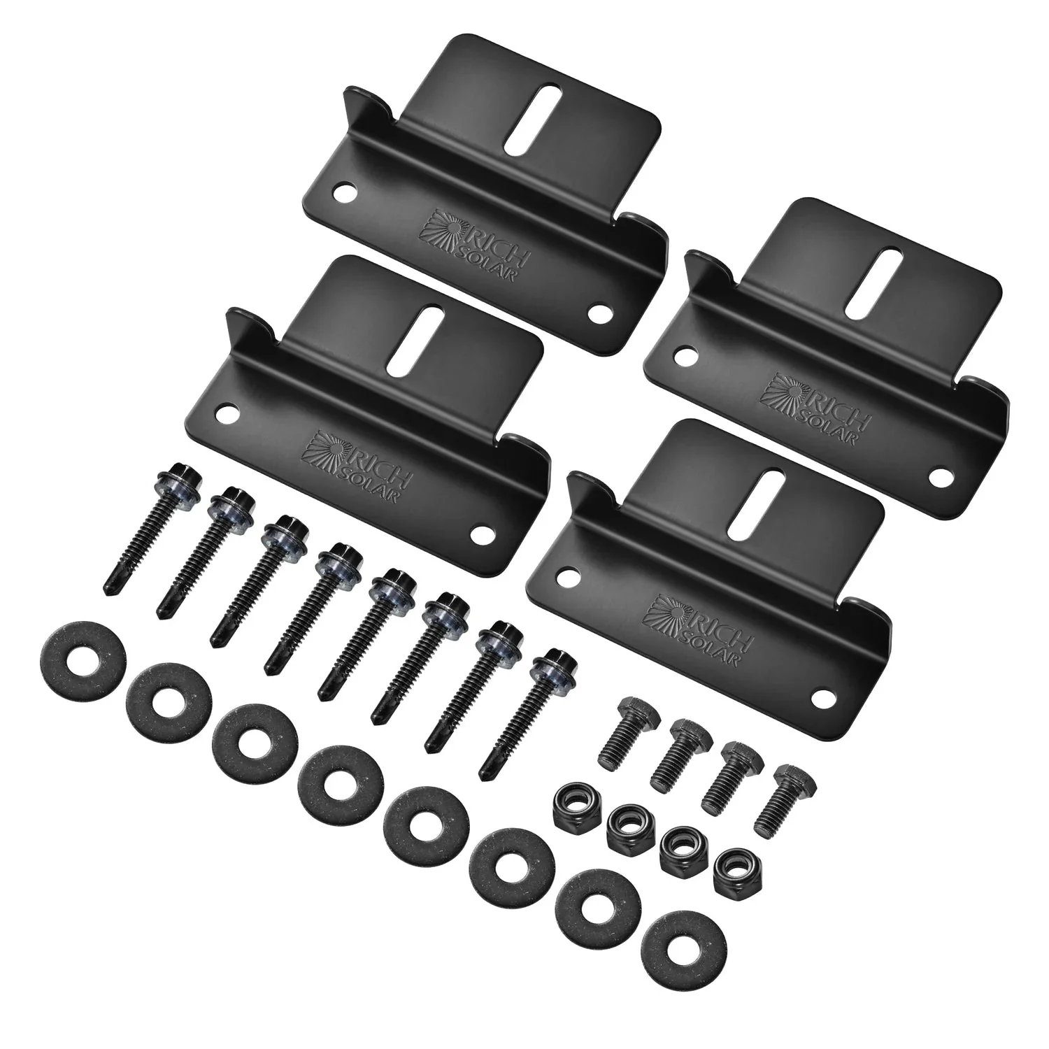 Rich Solar Mounting Hardware Z Brackets With Screws - Set of 4 - Image 21